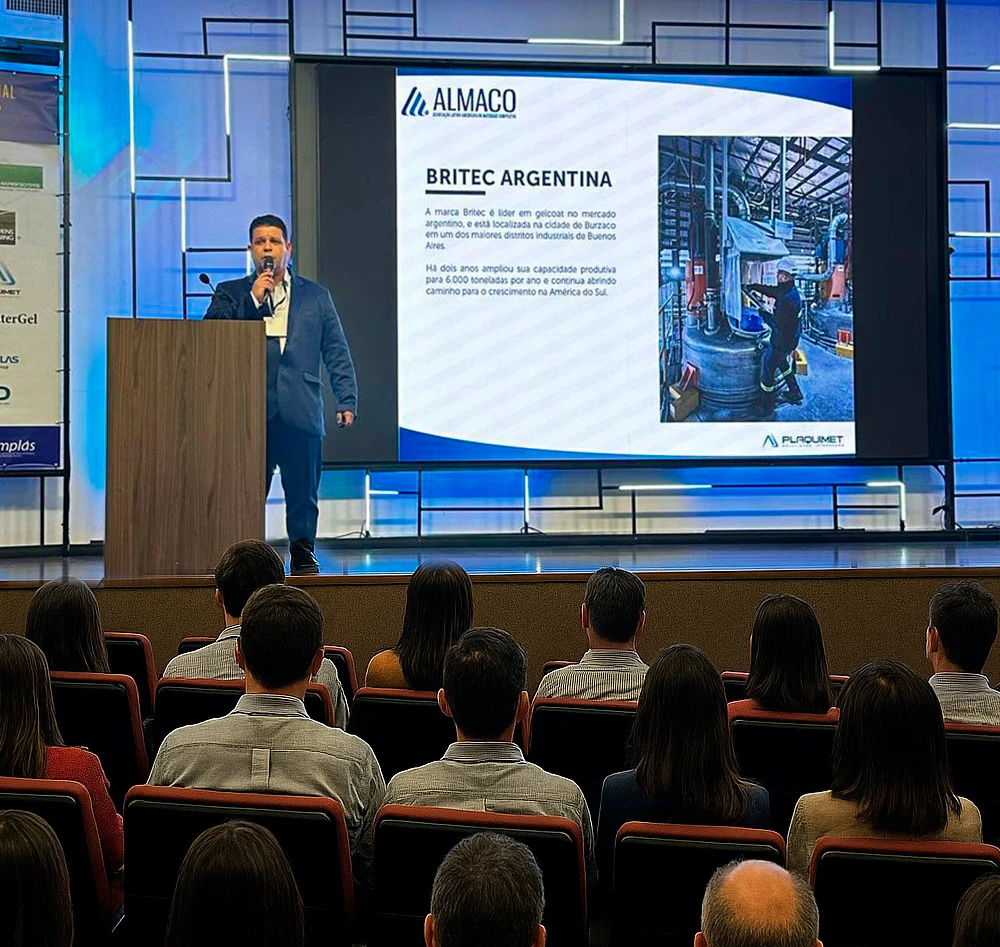 Plaquimet Brasil en el encuentro regional de Almaco, compartiendo nuestras soluciones integradas.